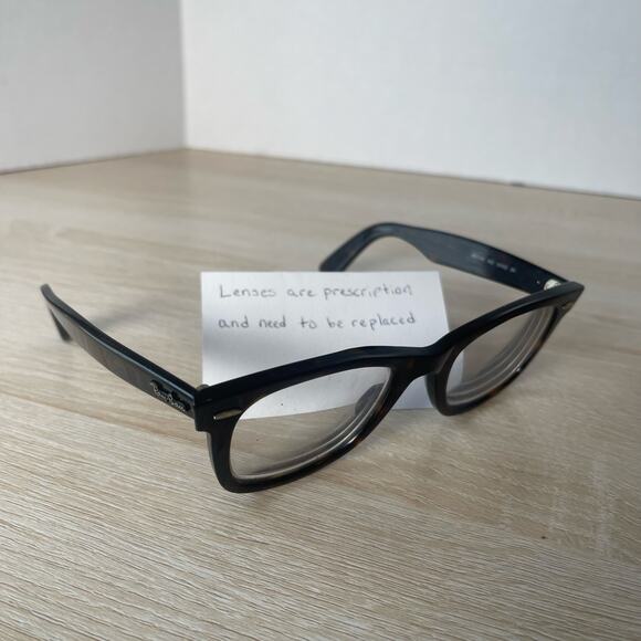 Ray-Ban RB2140 902 Wayfarer Sunglasses Tortoise Shell FRAMES ONLY 50-22 Italy - Picture 1 of 8